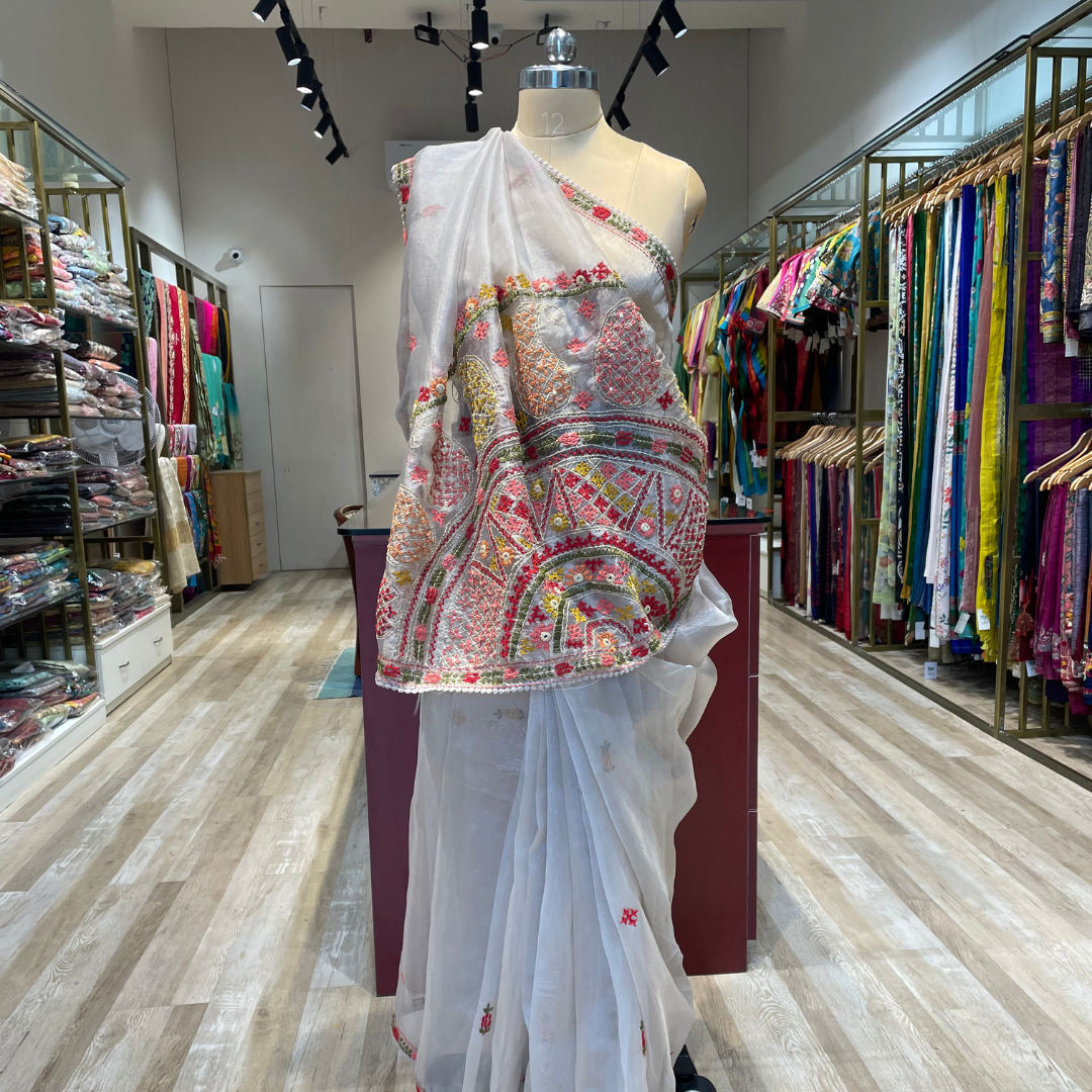 Crush tissue with thread work