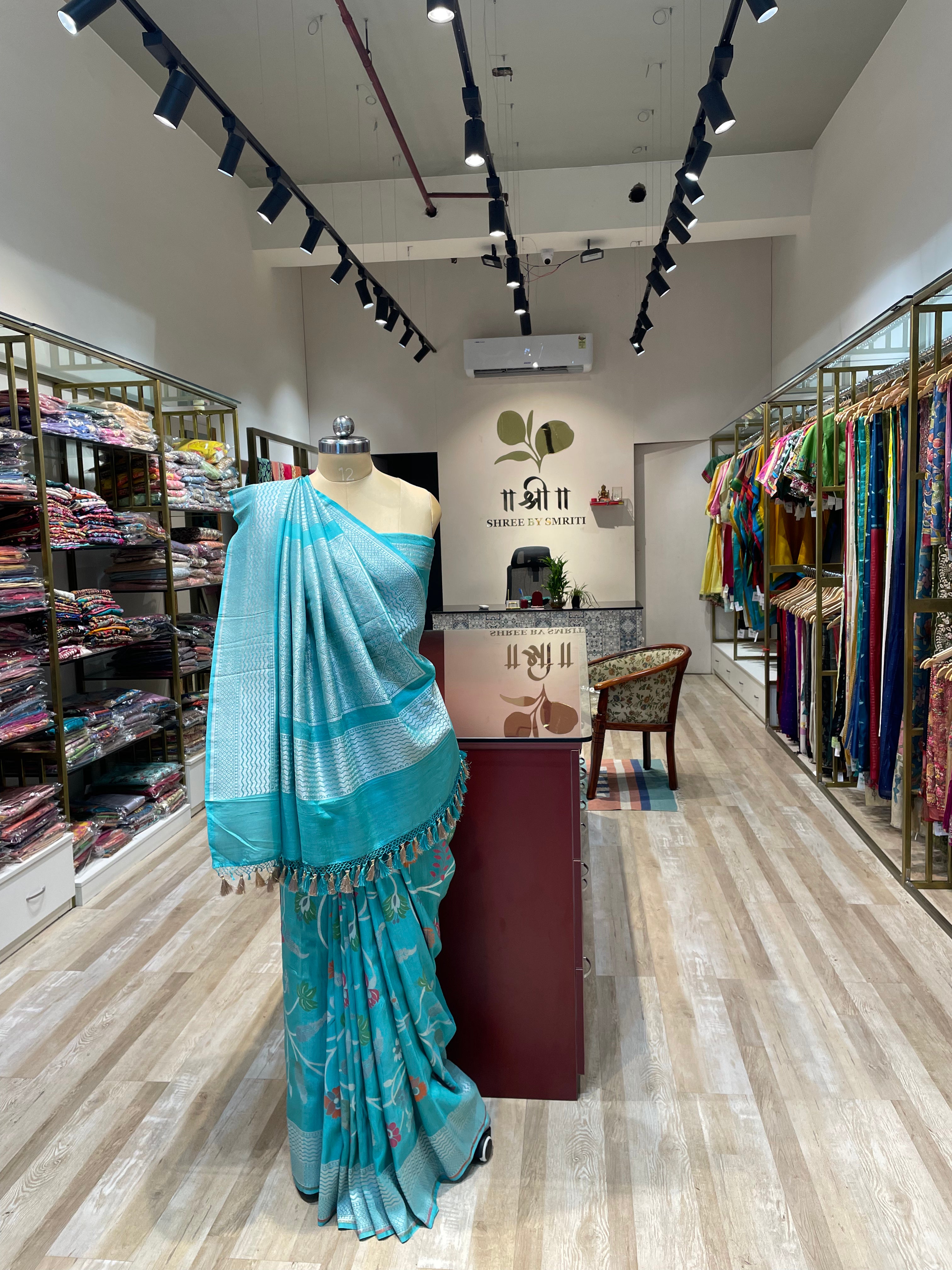 Pure Banarasi tussar silk saree (B)