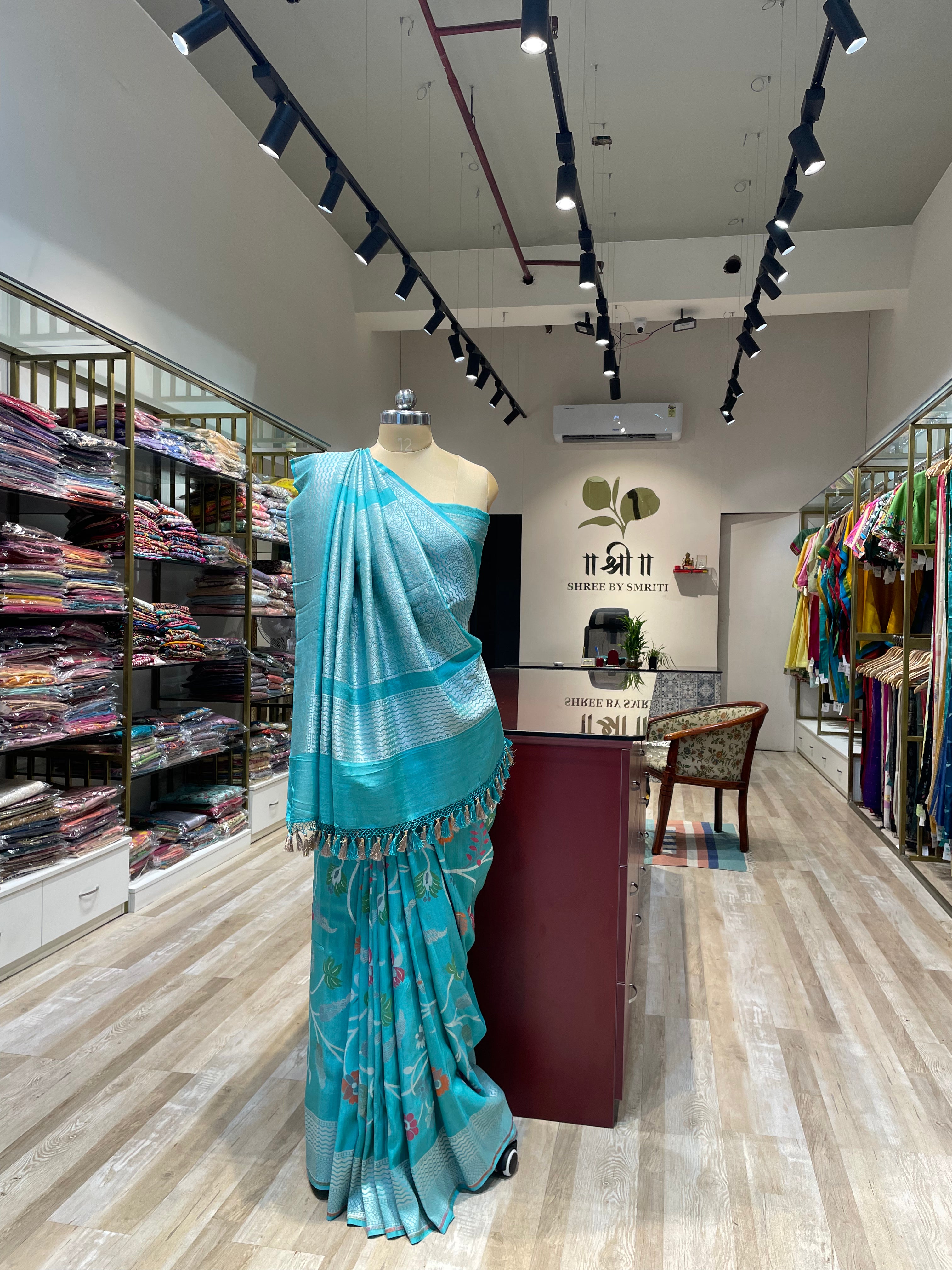 Pure Banarasi tussar silk saree (B)