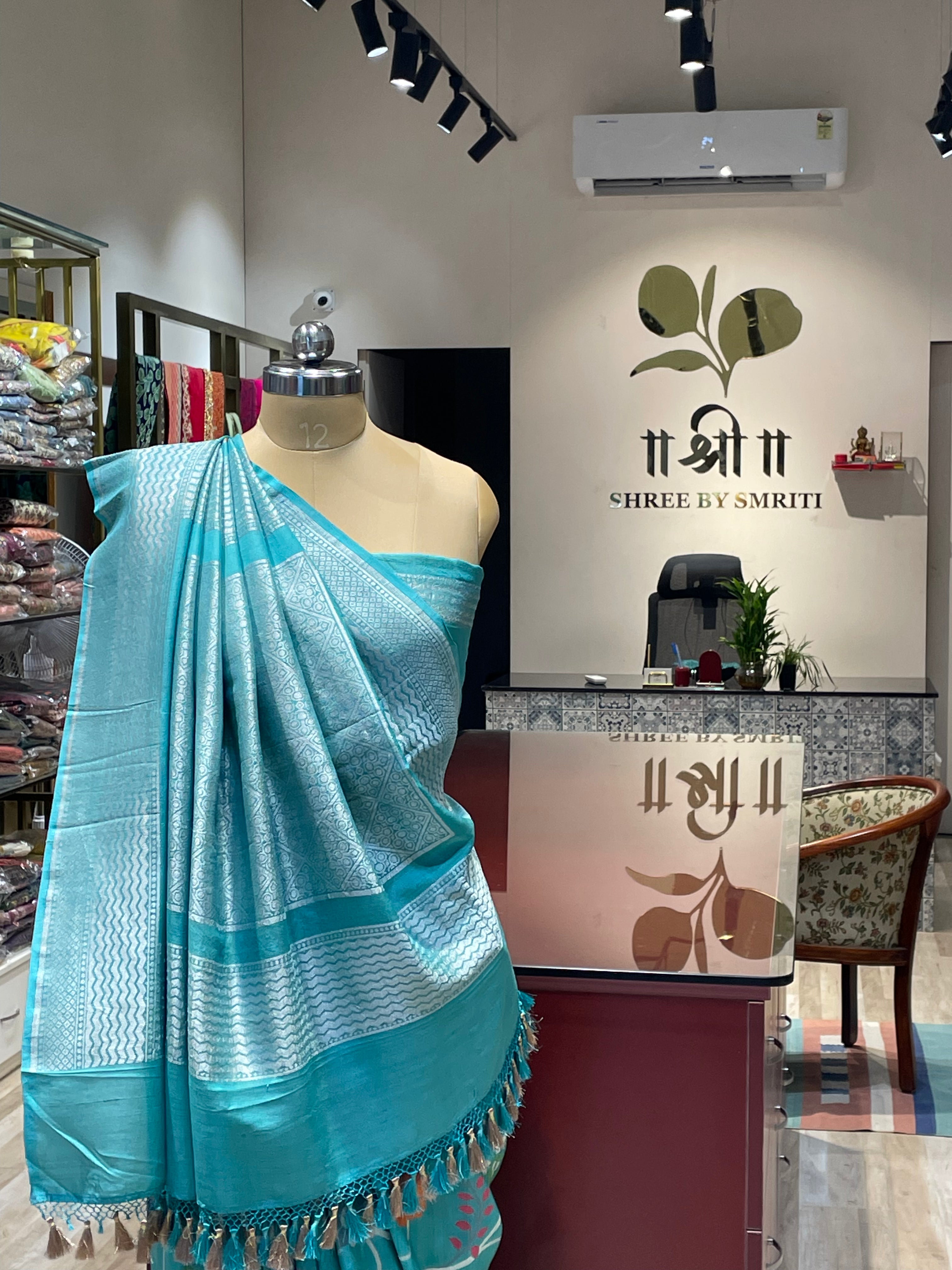 Pure Banarasi tussar silk saree (B)