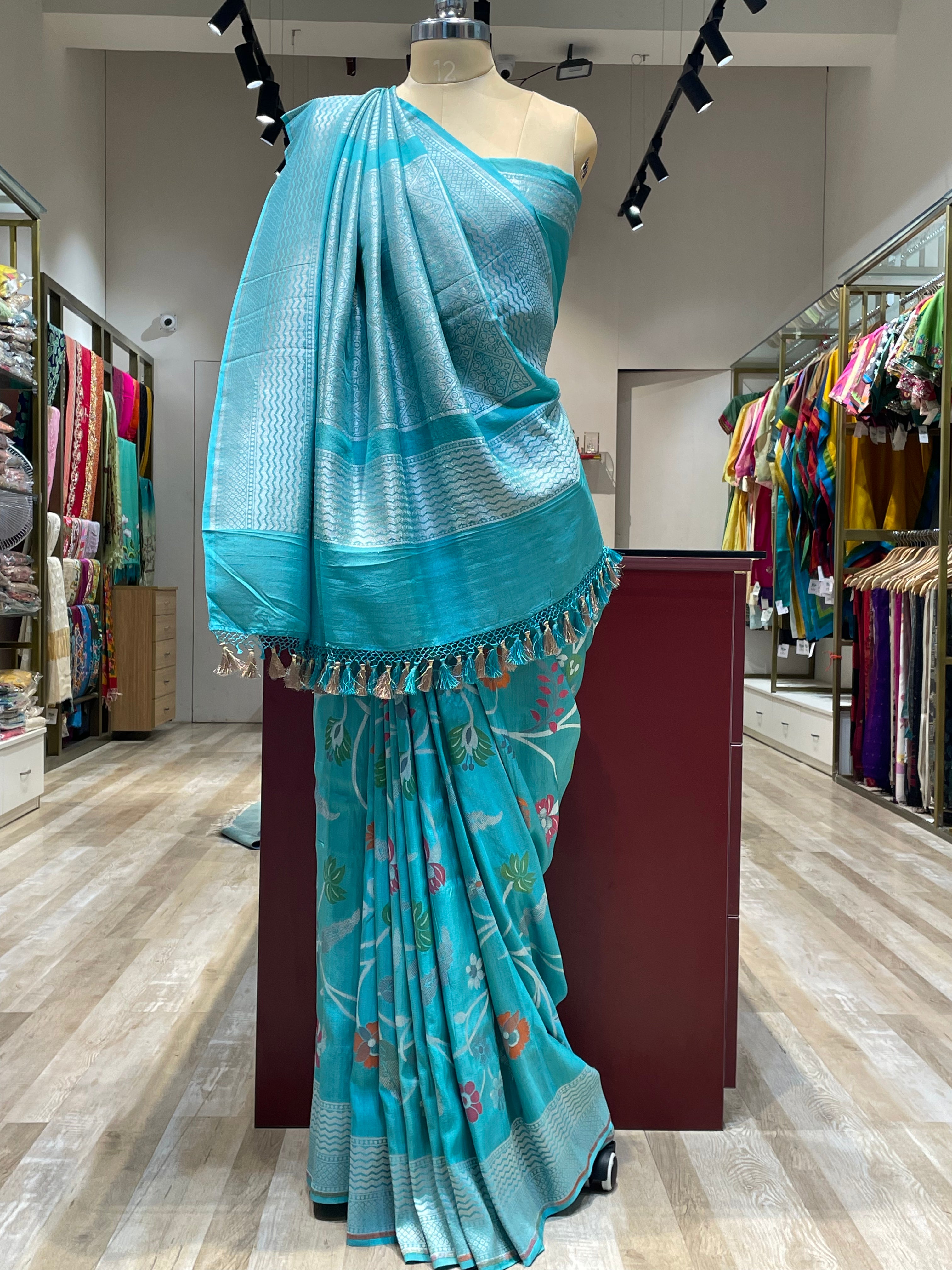 Pure Banarasi tussar silk saree (B)