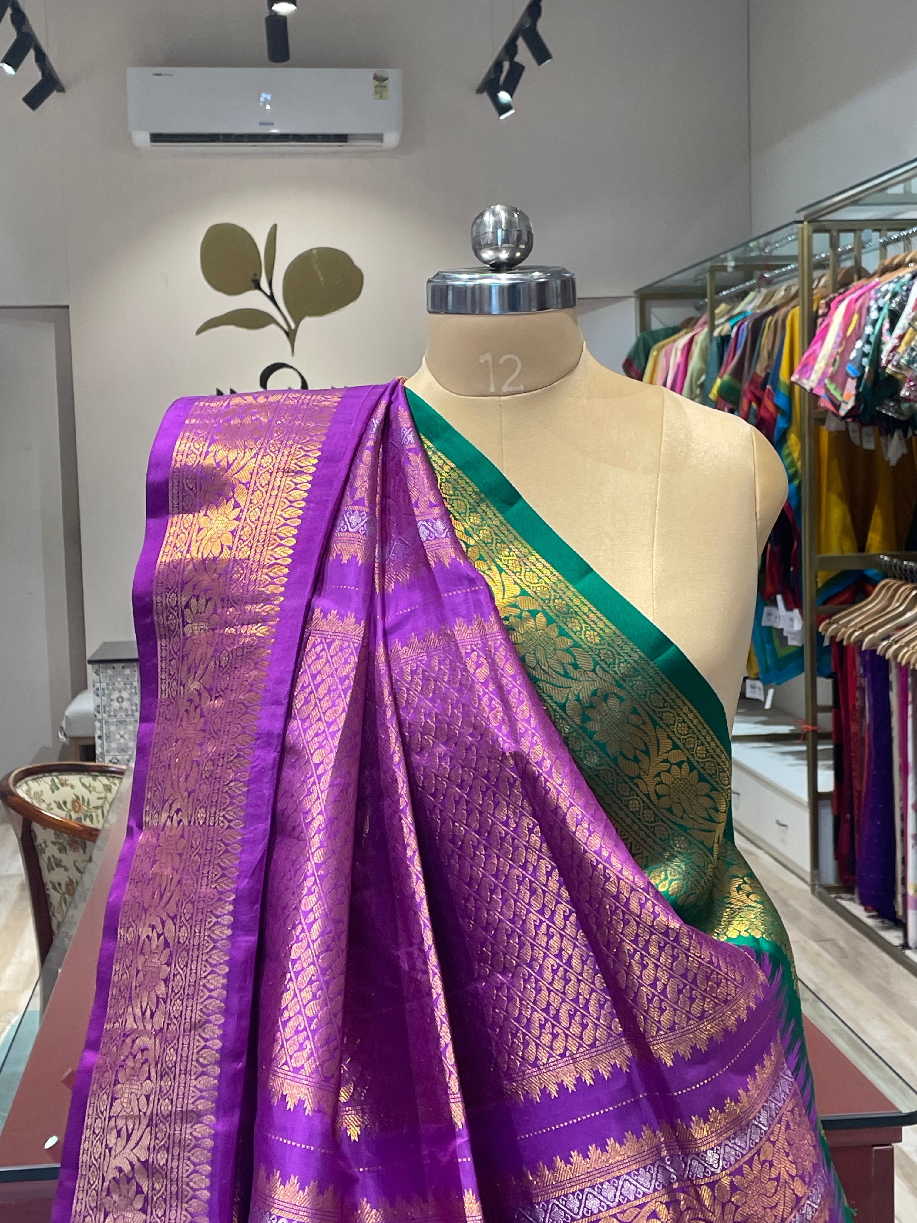 Pure Banarasi Gadwal silk saree
