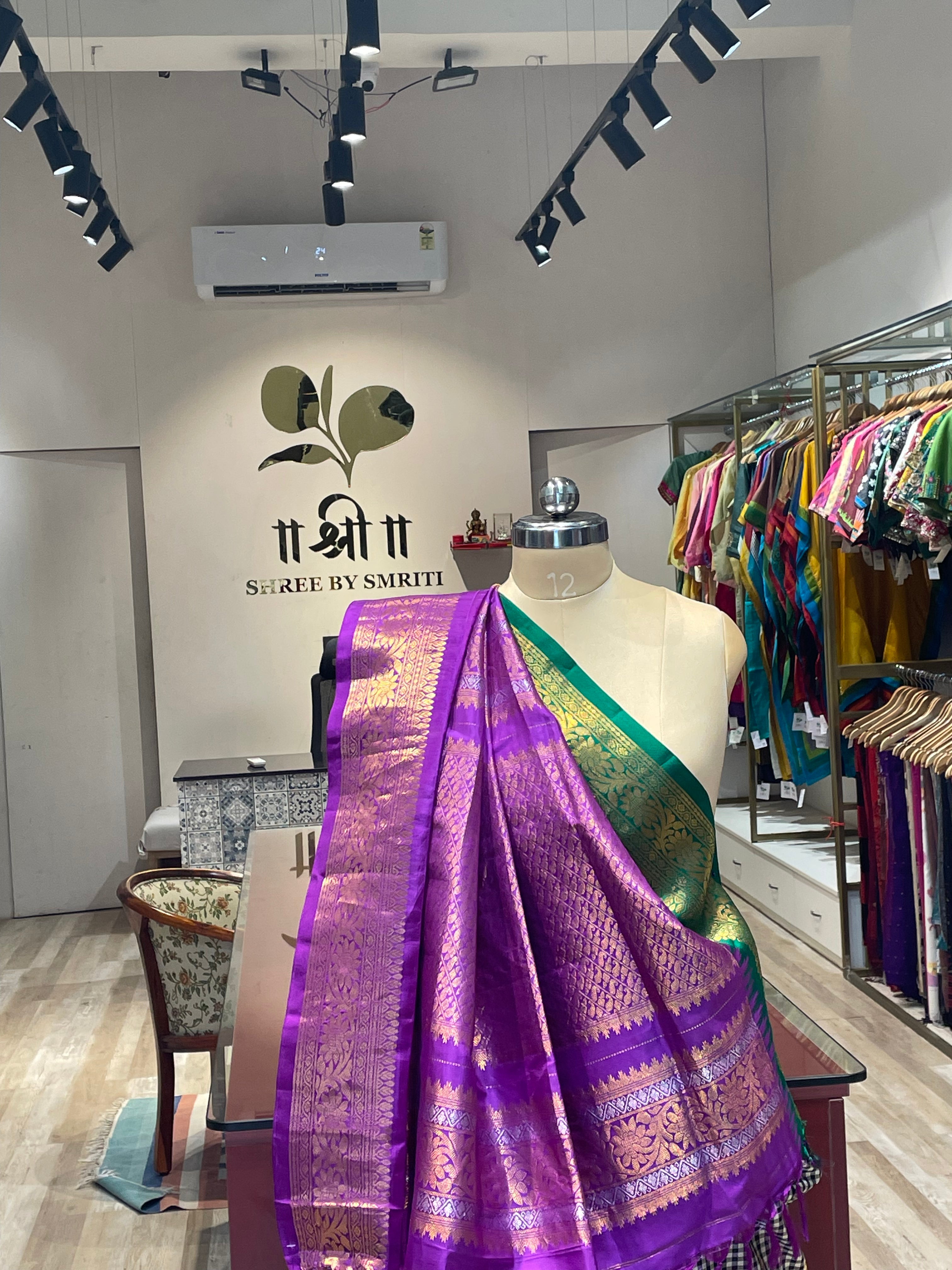 Pure Banarasi Gadwal silk saree