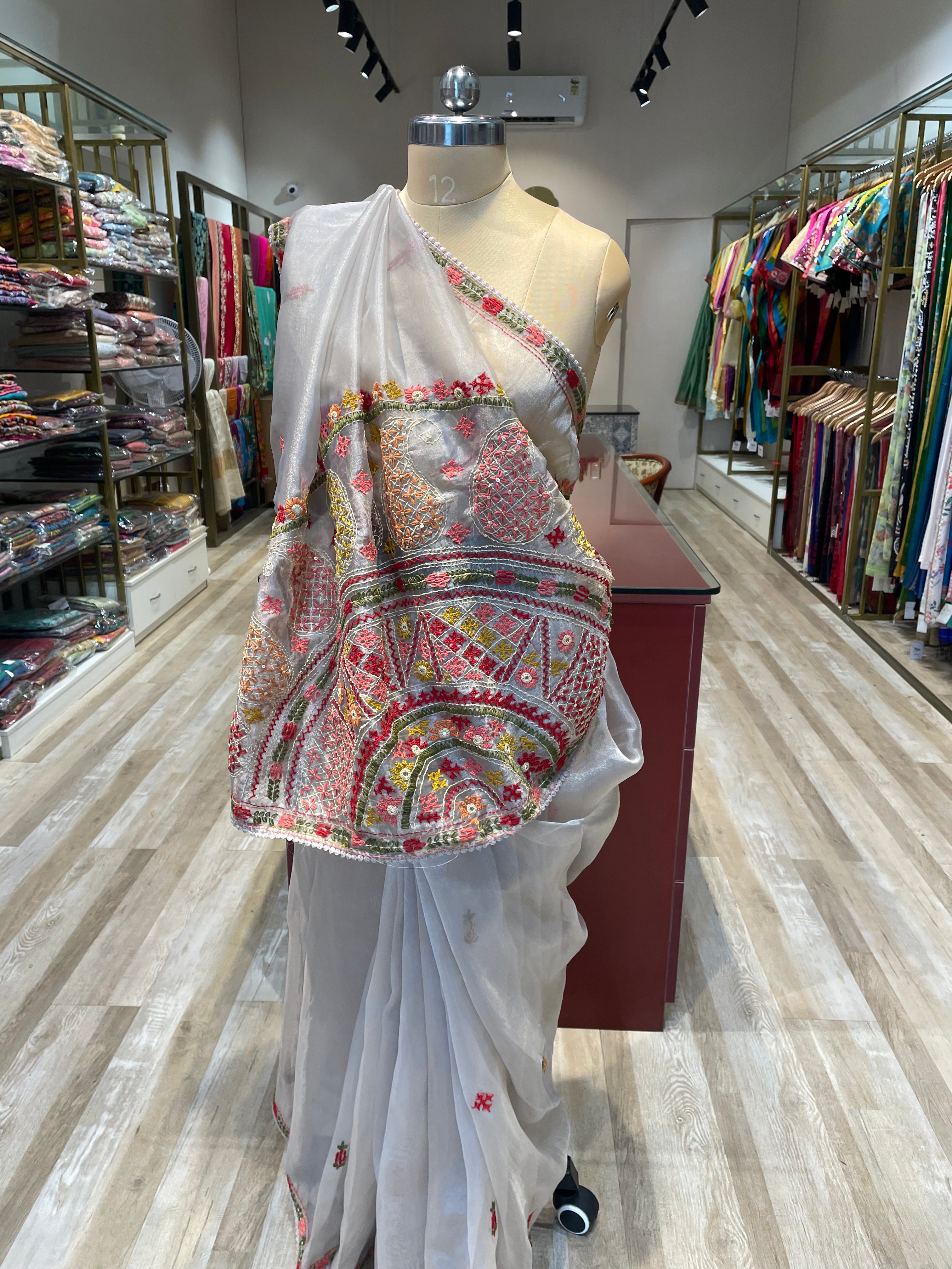 Crush tissue with thread work