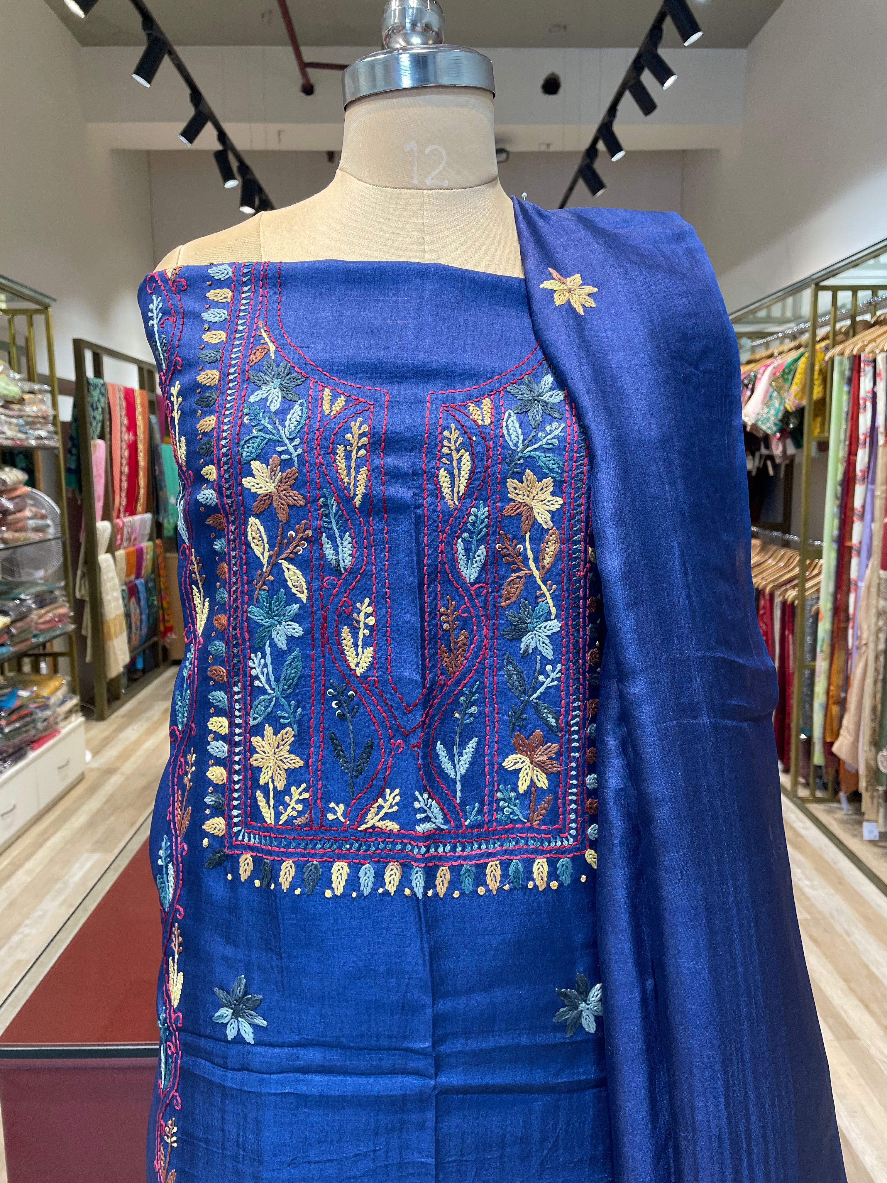 Tussur handwork dress (BL)