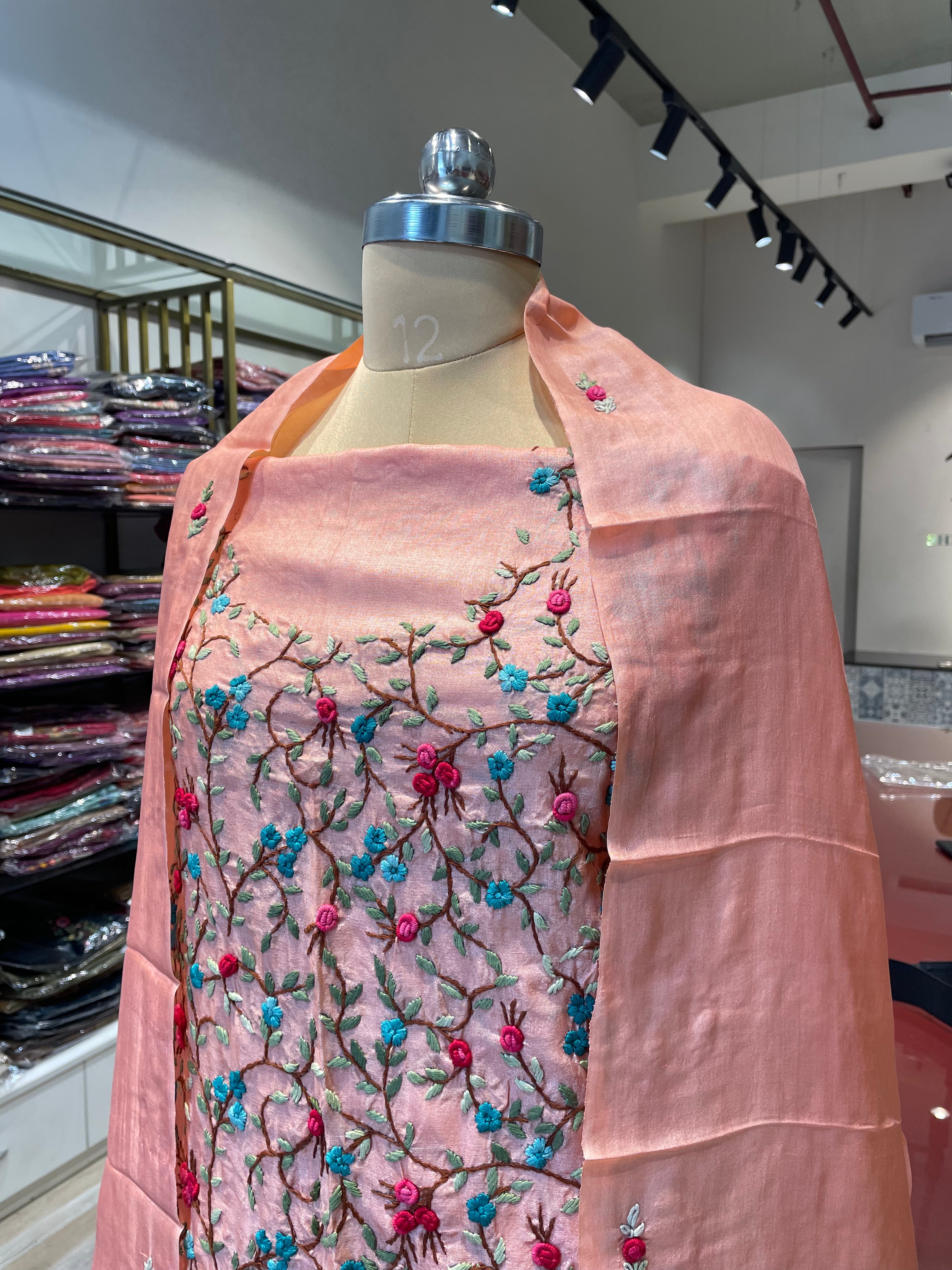 Tussur handwork dress (P)