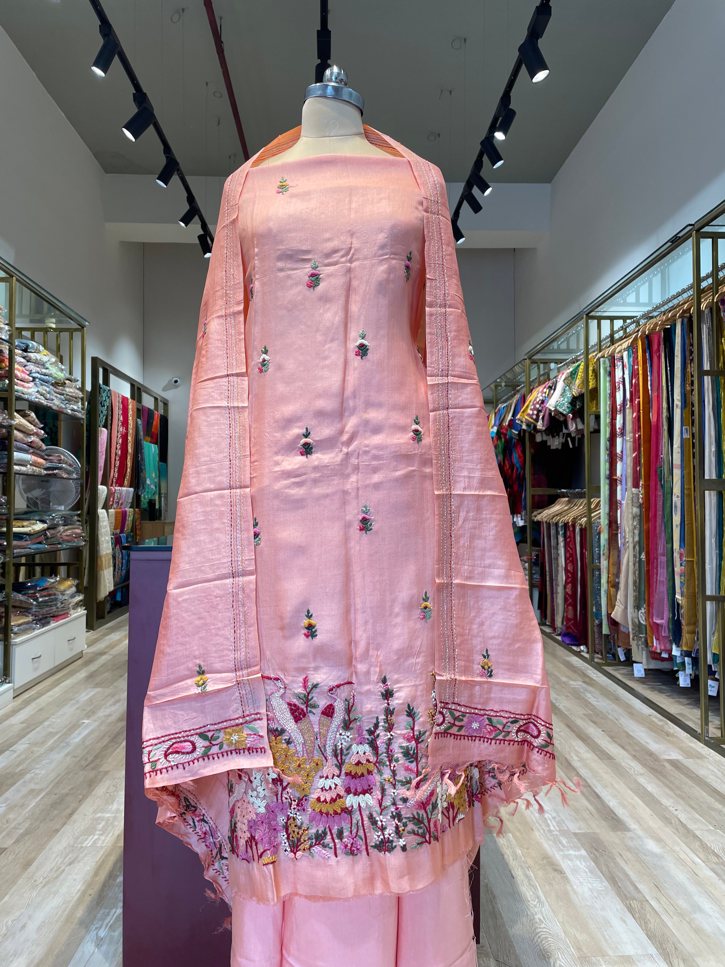 Tussur handwork dress (P)