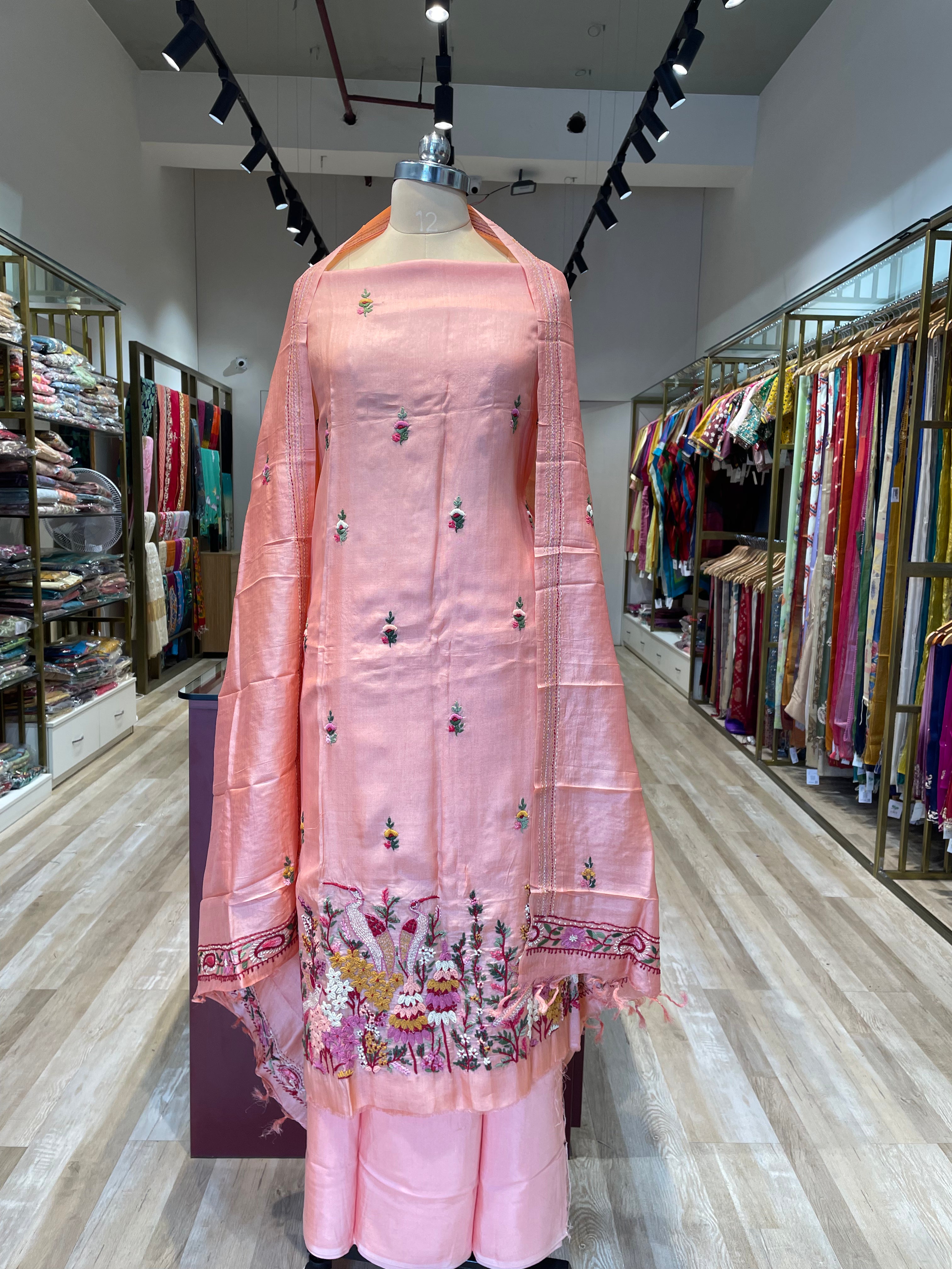 Tussur handwork dress (P)