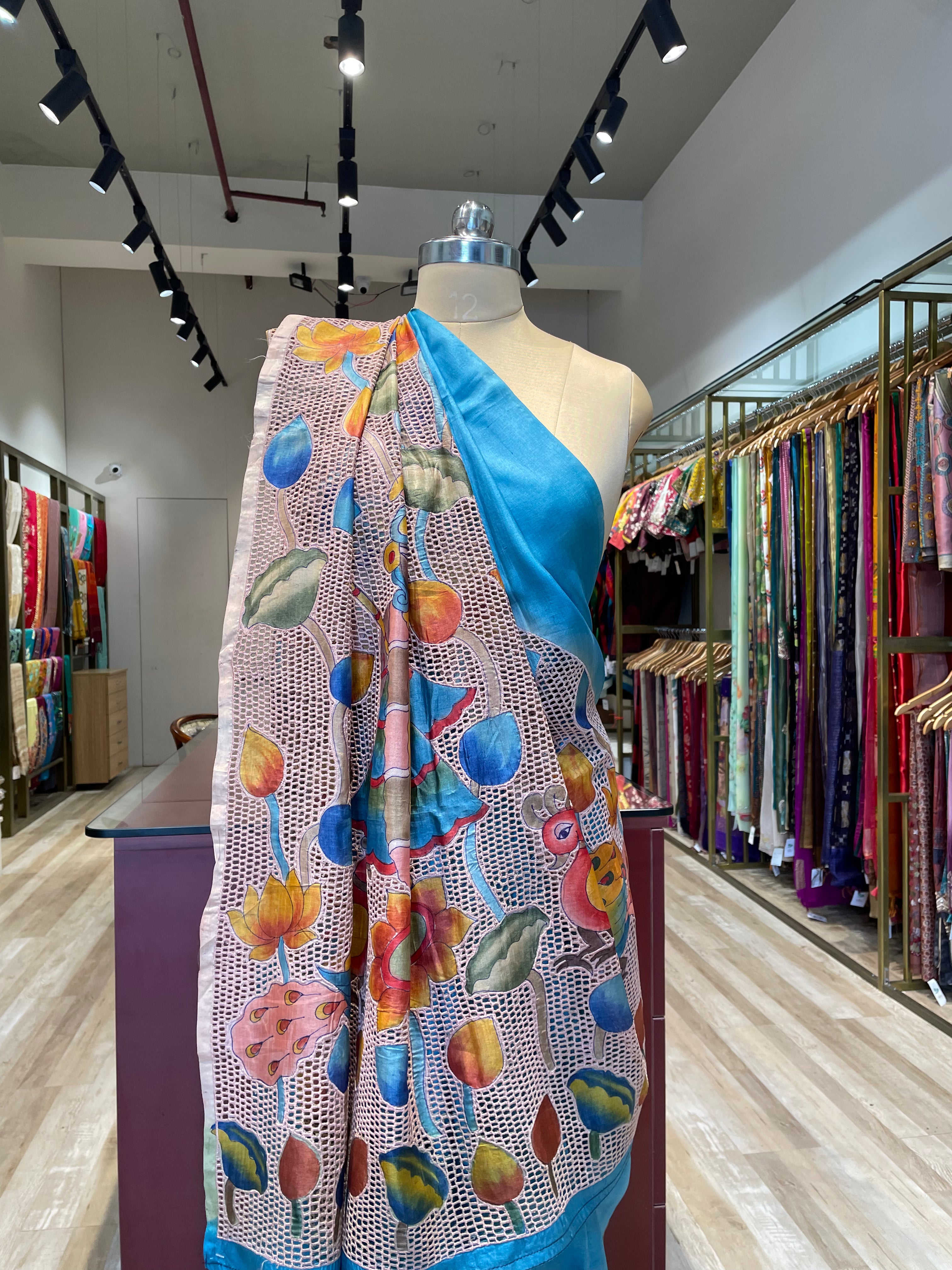 Pure tussar pichwai saree (BL)