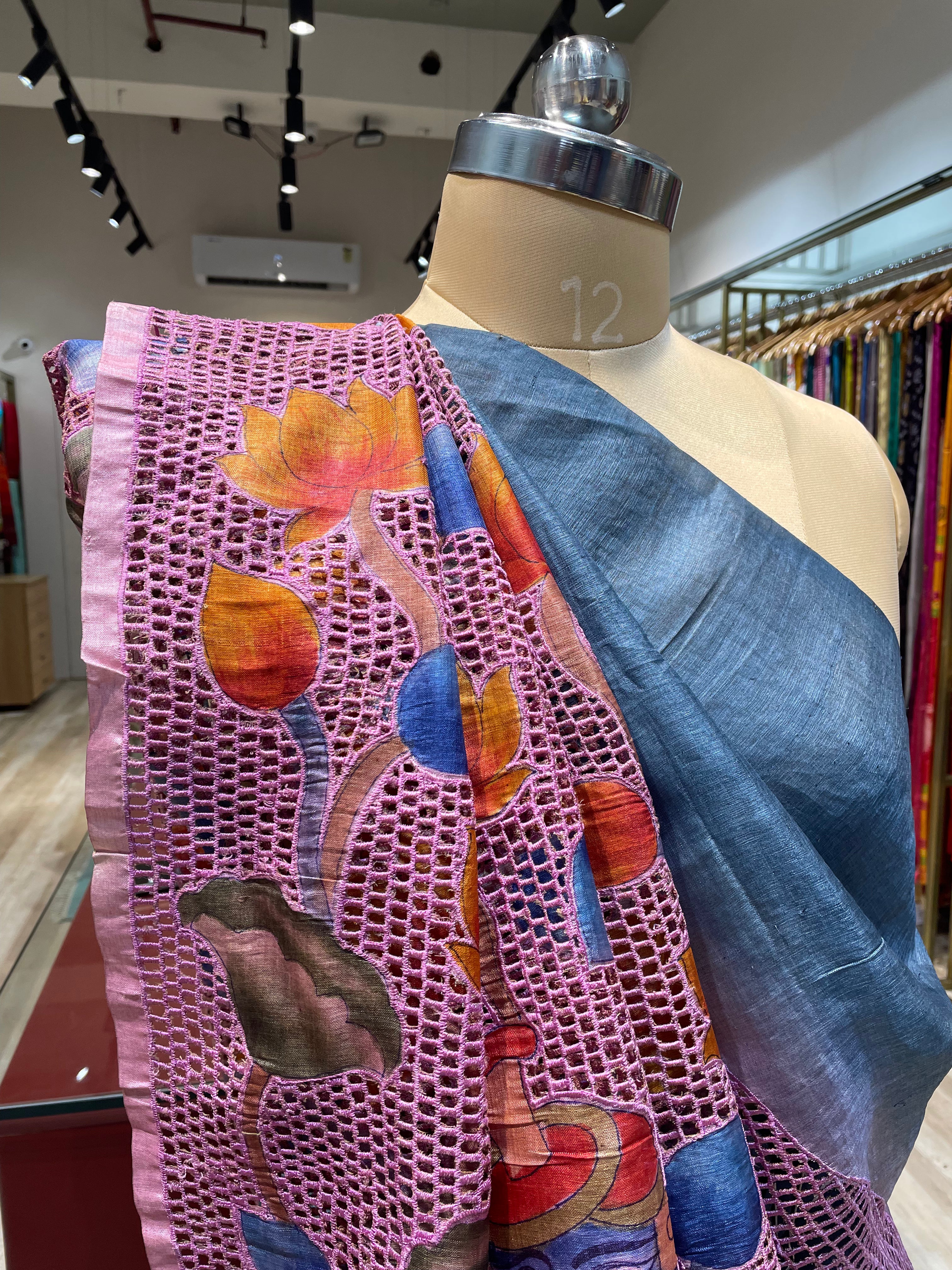 Pure tussar pichwai saree (BP)