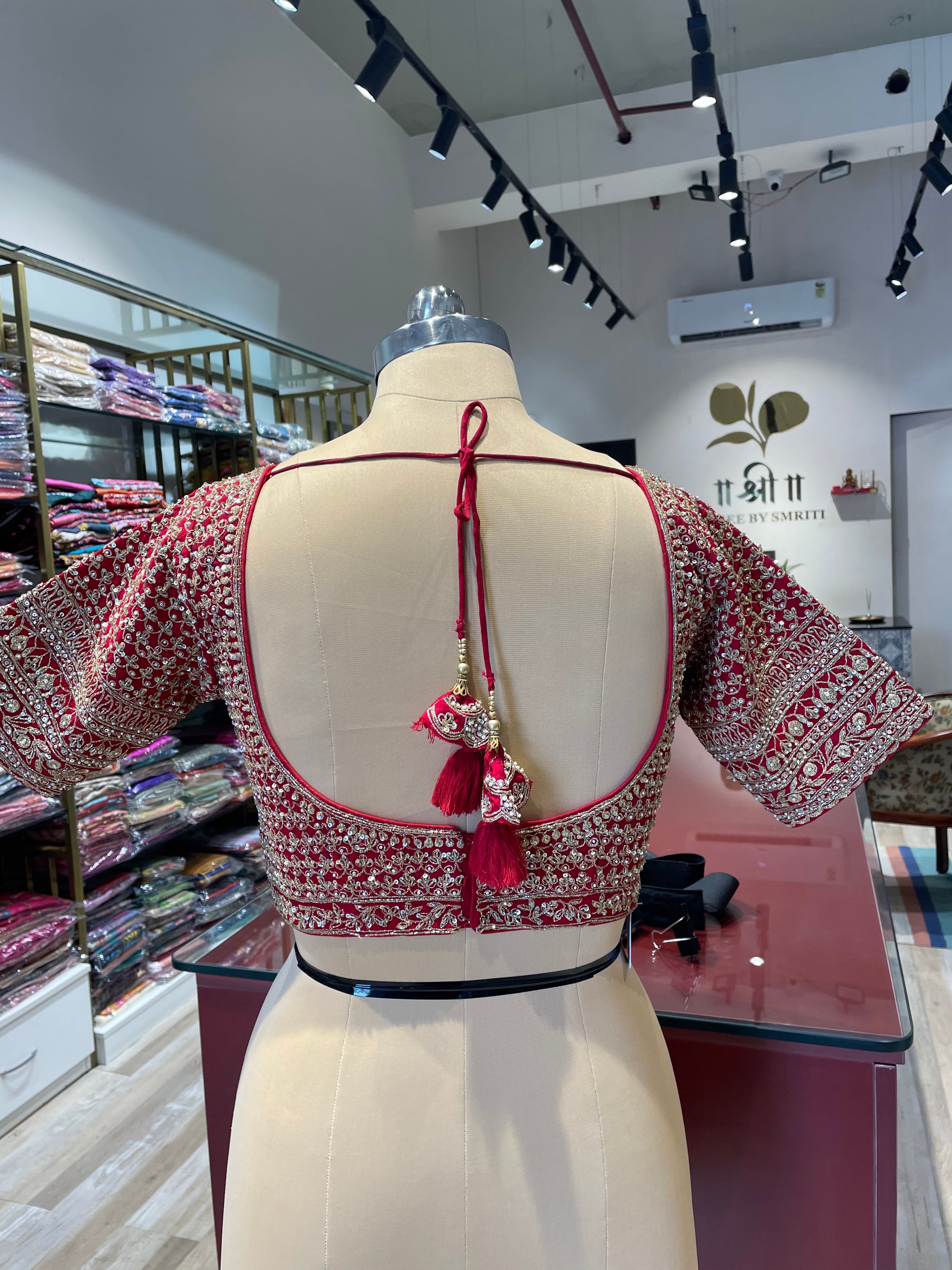 Pure silk zardosi work blouse  (RG)