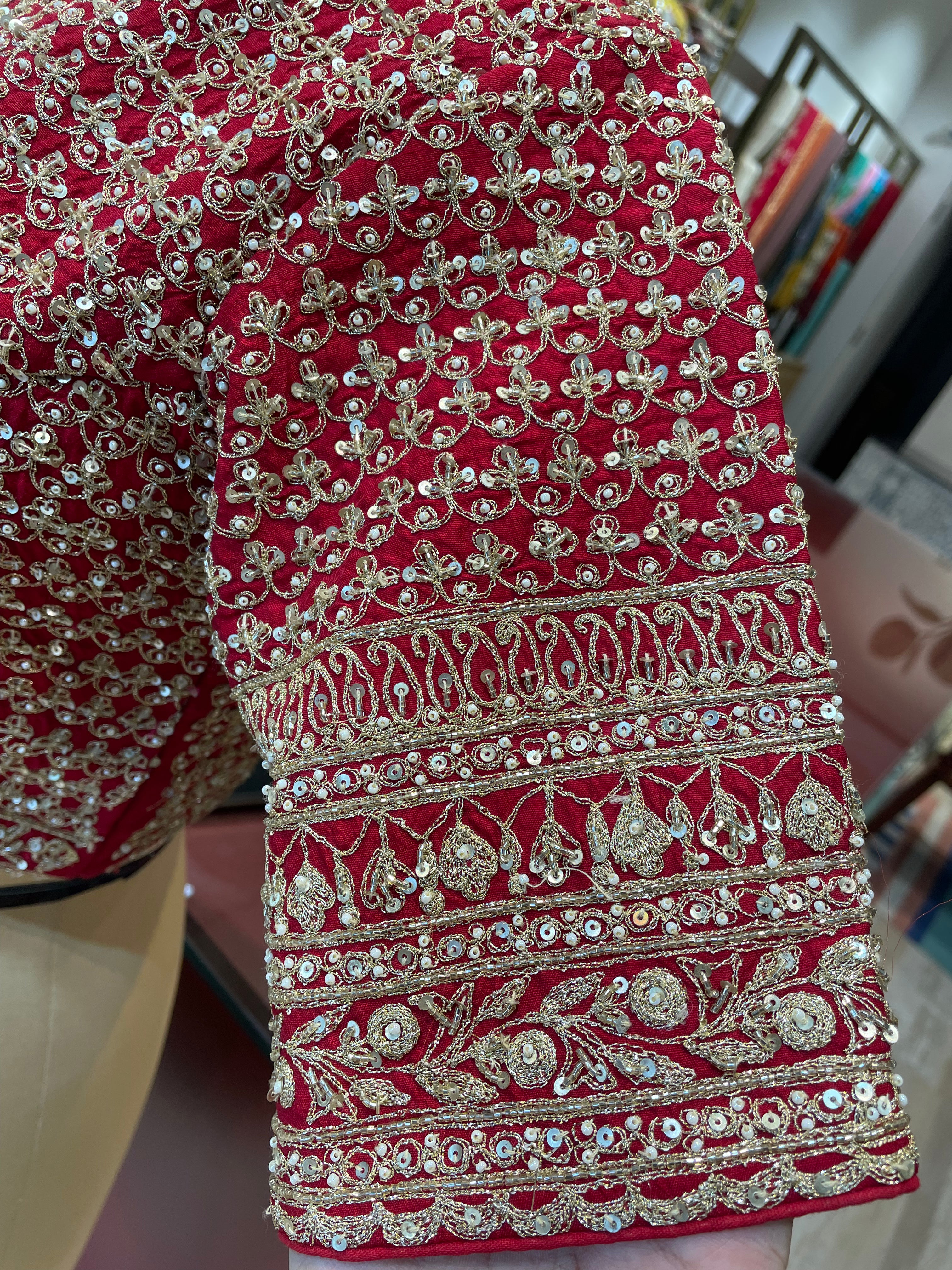 Pure silk zardosi work blouse  (RG)