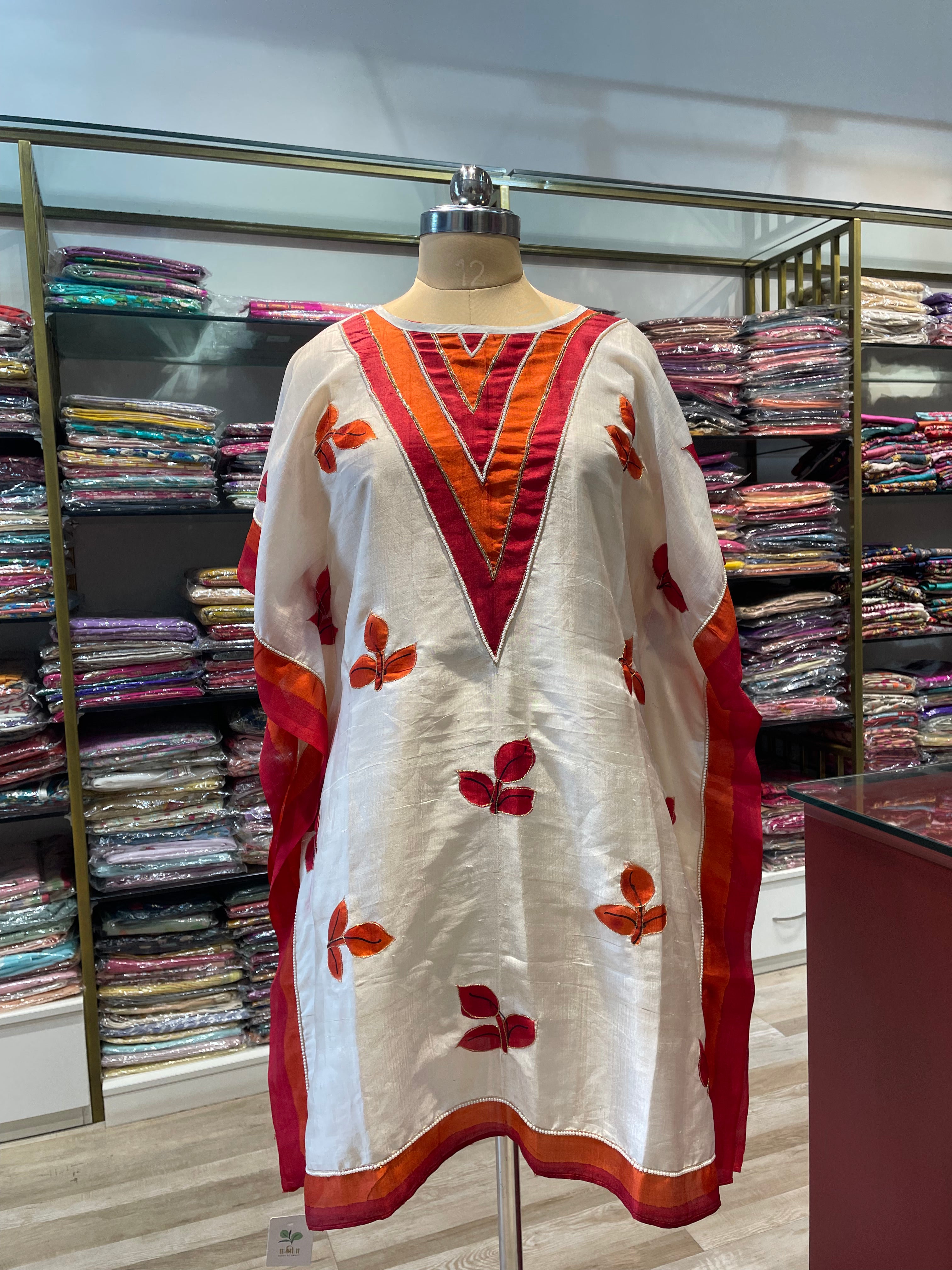 Pure silk Kaftan with handwork (WH)