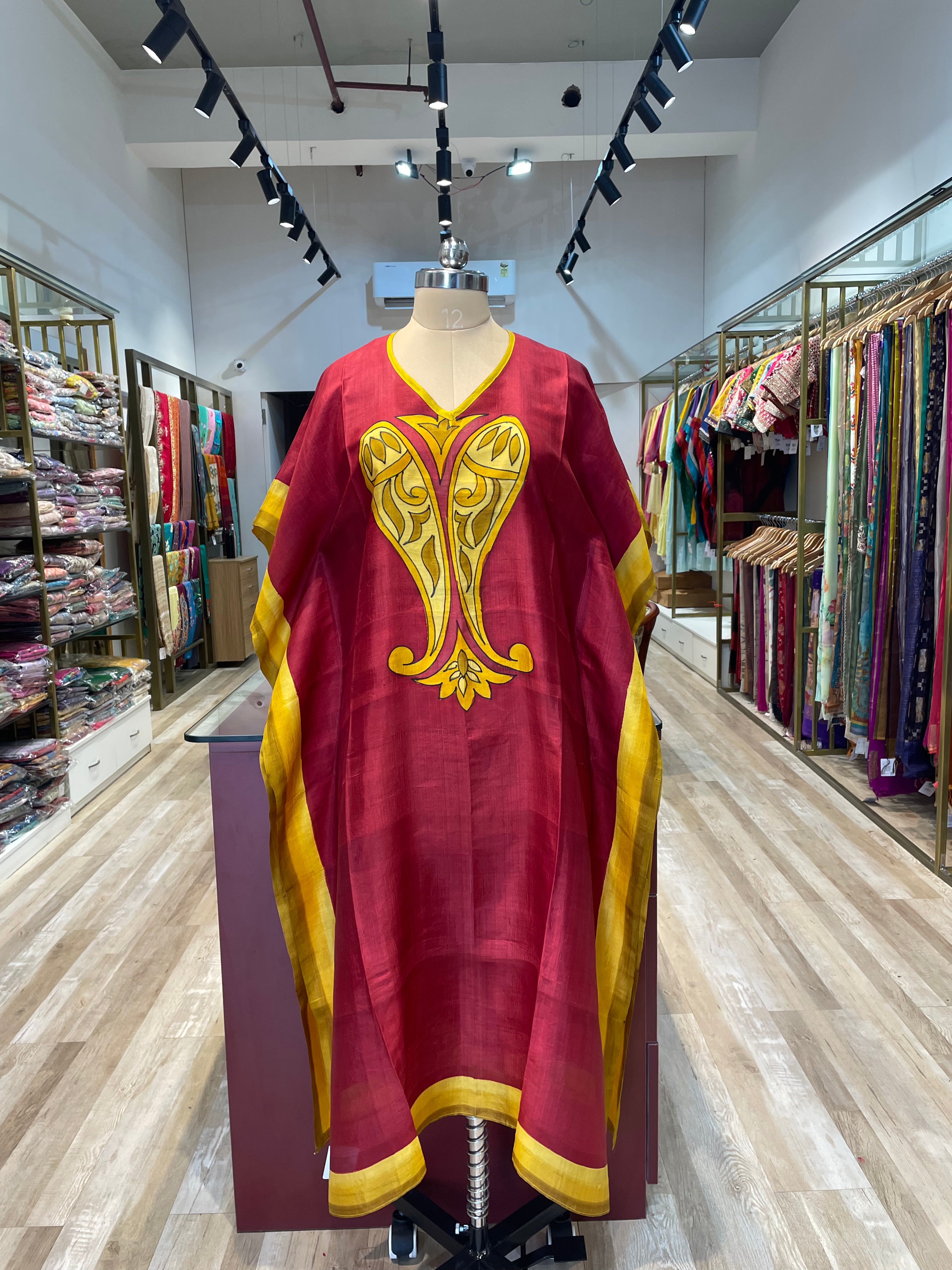Pure silk Kaftan Long