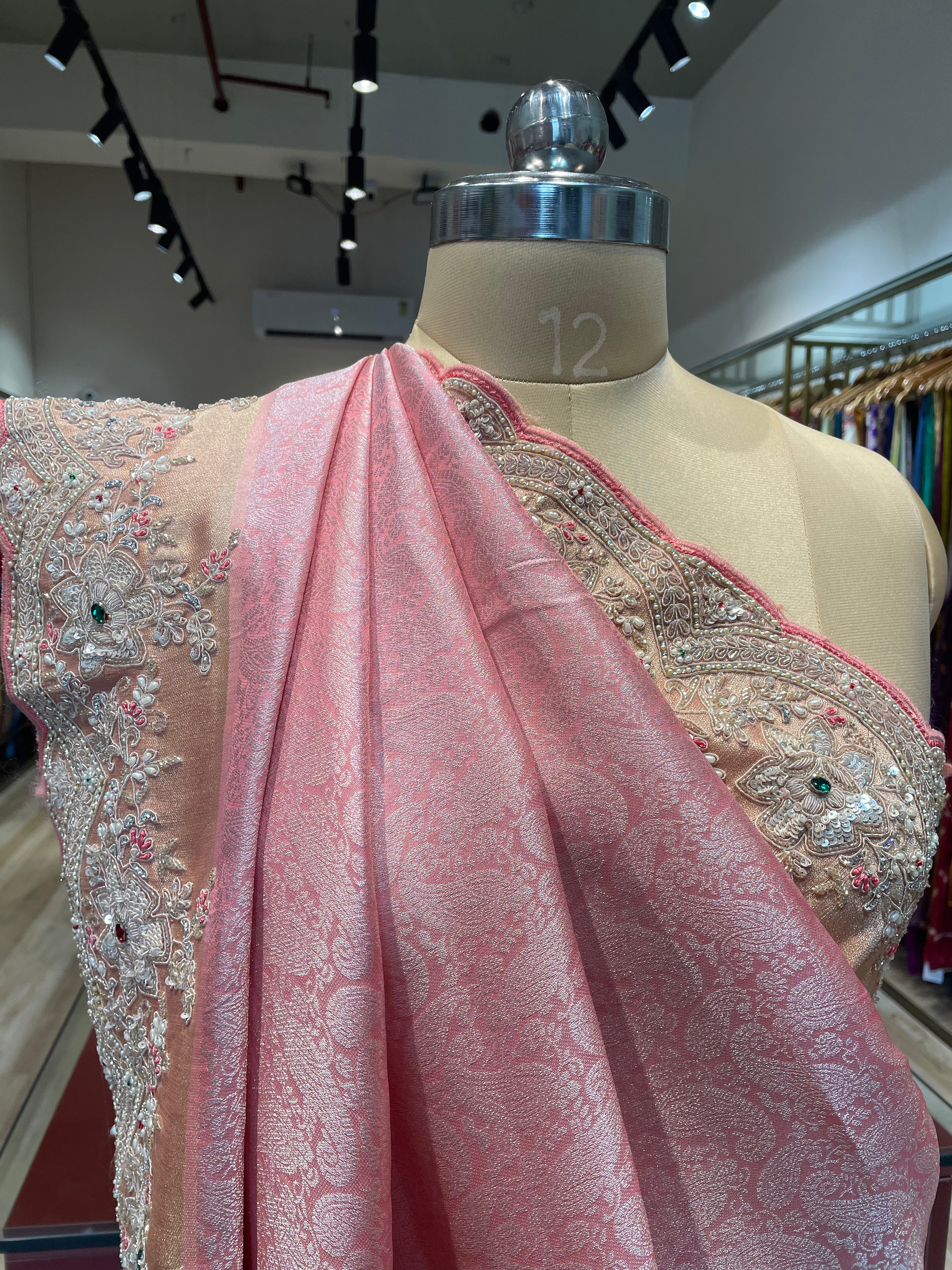 Pure kanjwaram silk with handwork (P1)