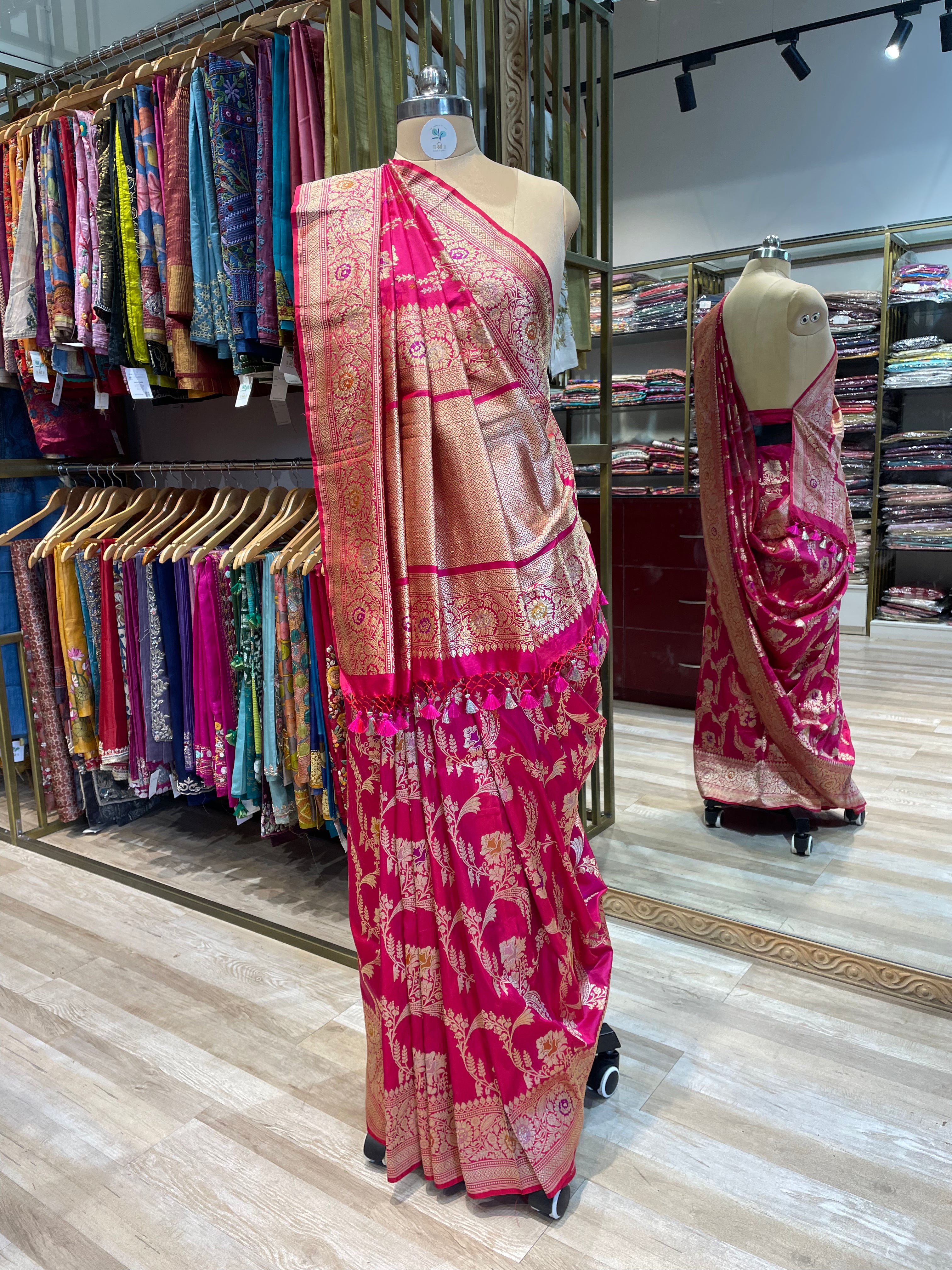 Pure handwoven banarasi silk saree (P)