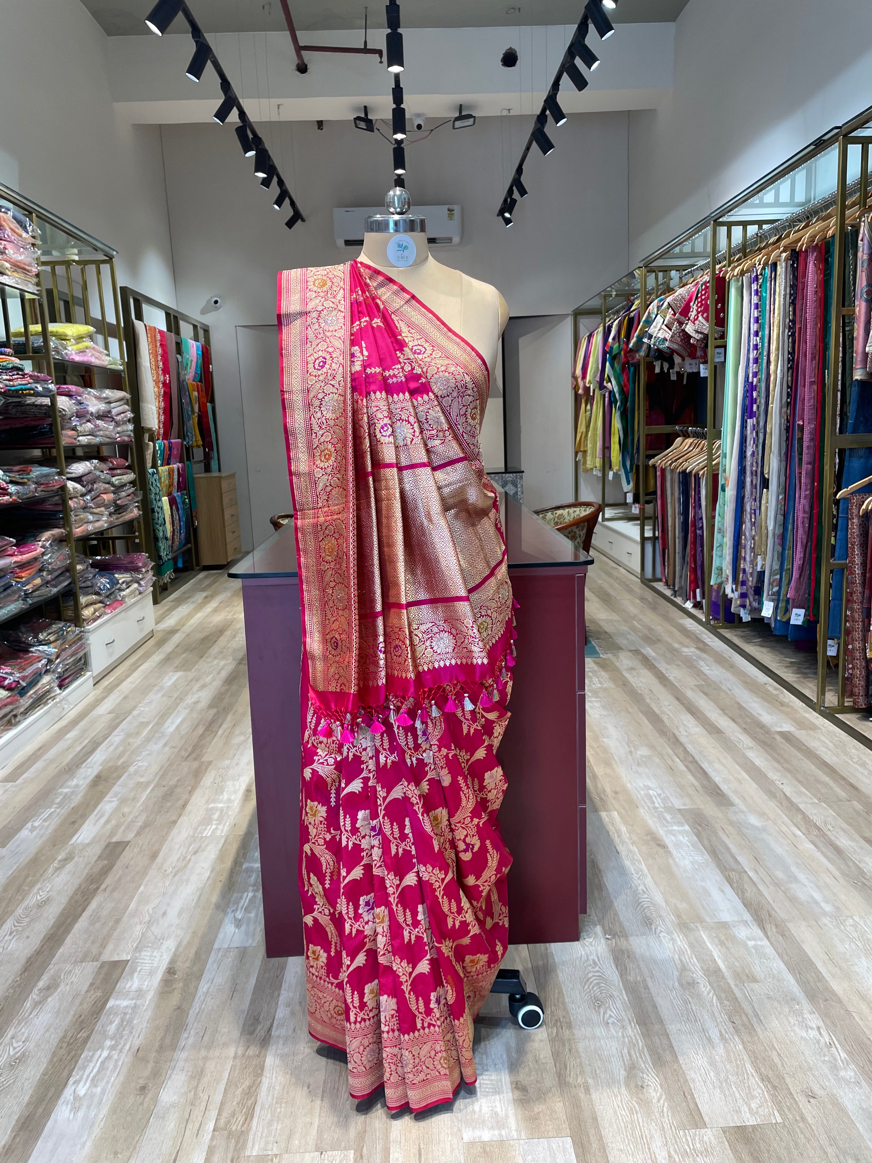 Pure handwoven banarasi silk saree (P)