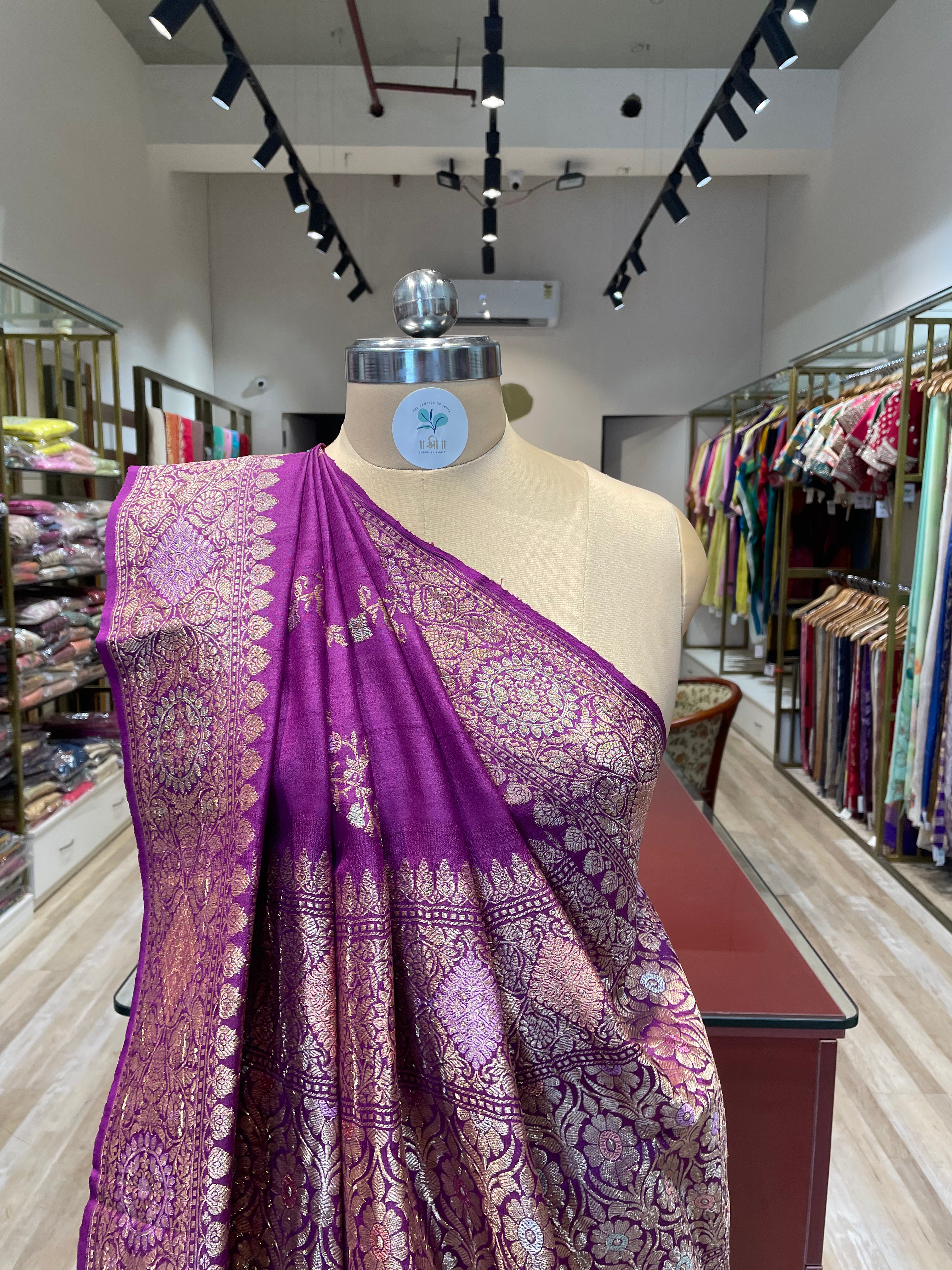 Pure tussar silk Banarasi saree (V)