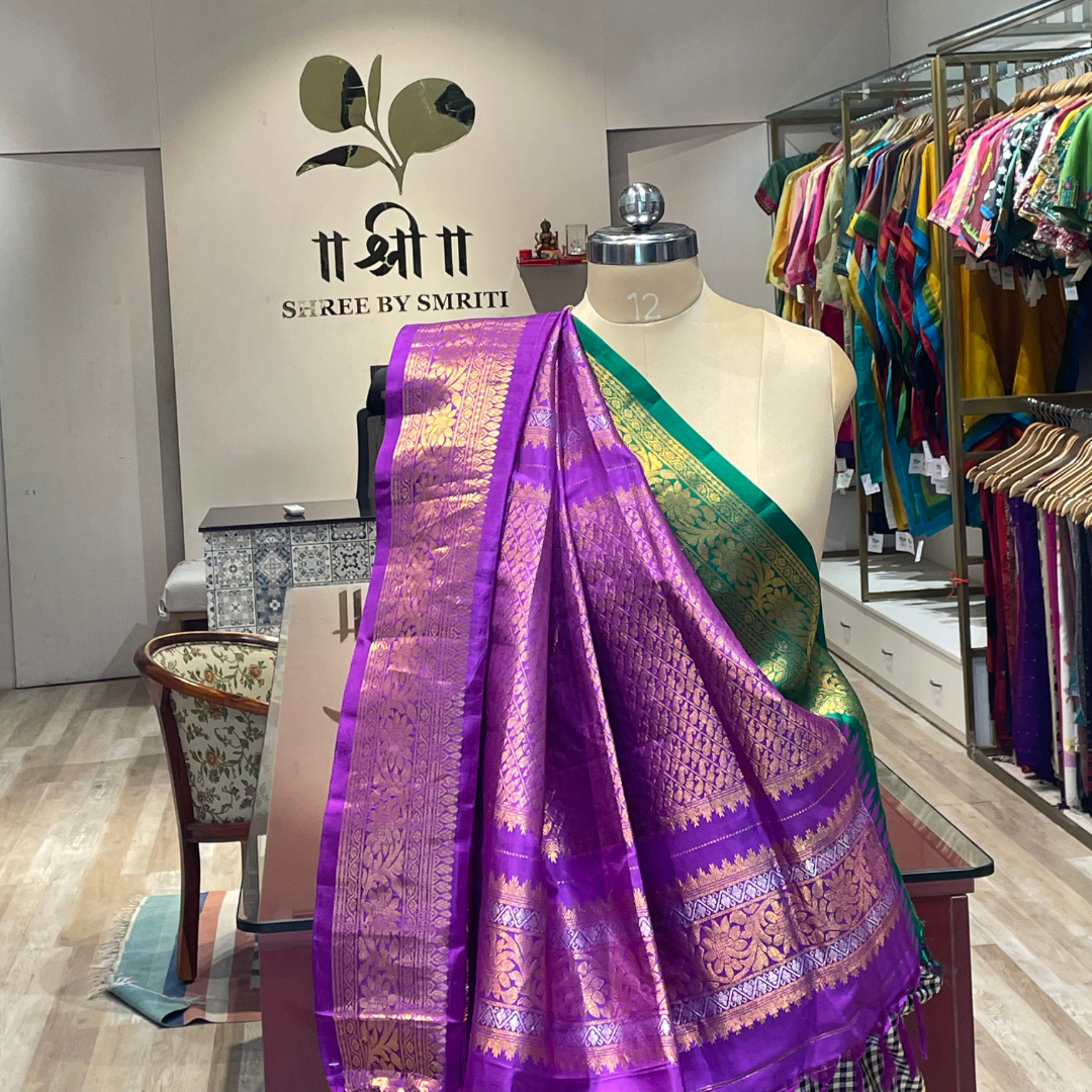 Pure Banarasi Gadwal silk saree