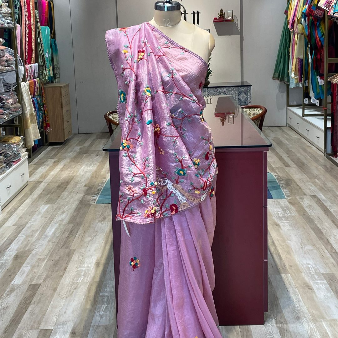 Crush tissue with thread work (P)